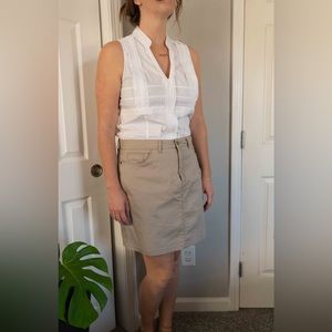 Croft & Barrow Stretch Skort khaki Size 10